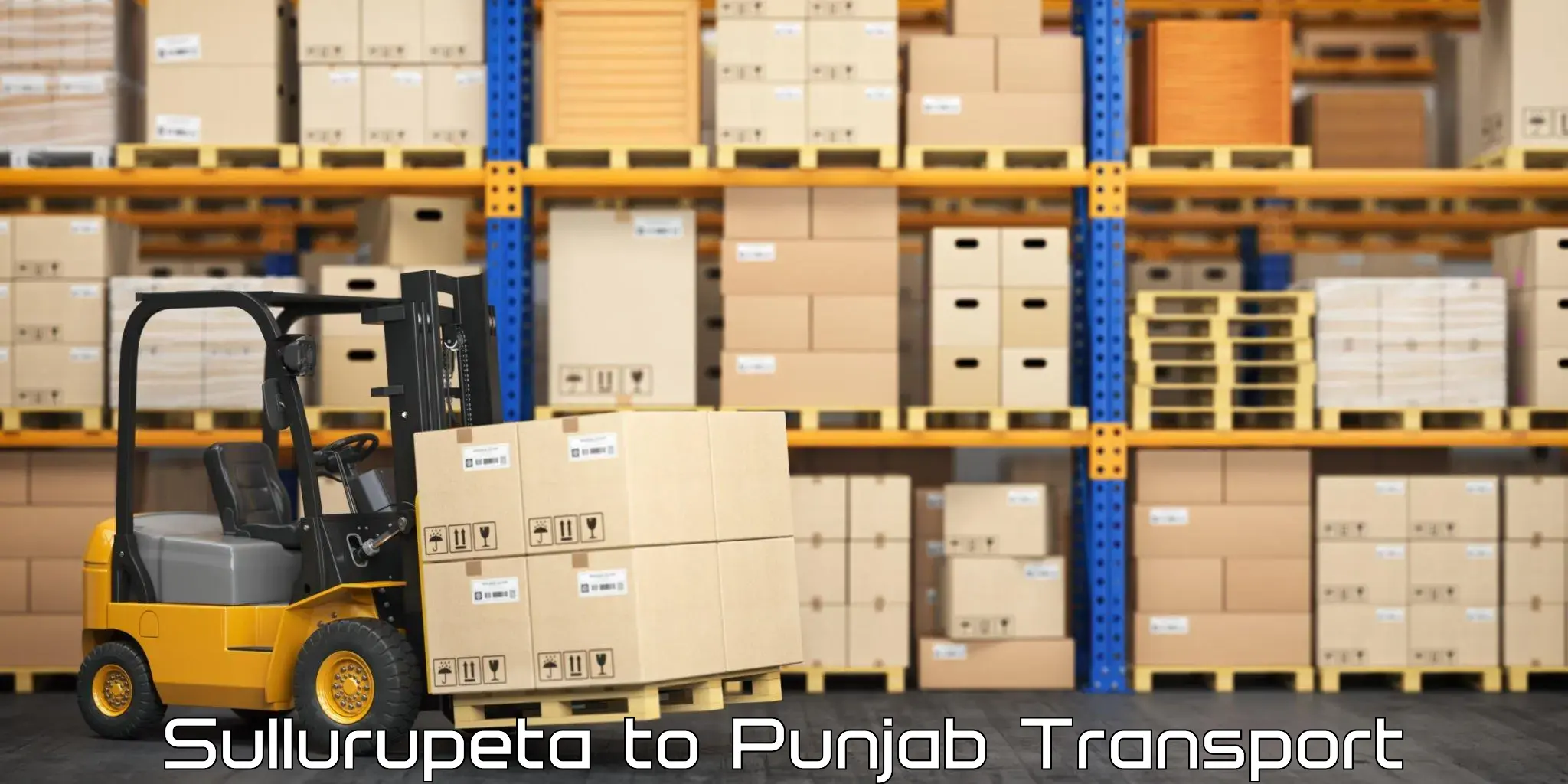 Commercial transport service Sullurupeta to Gurdaspur