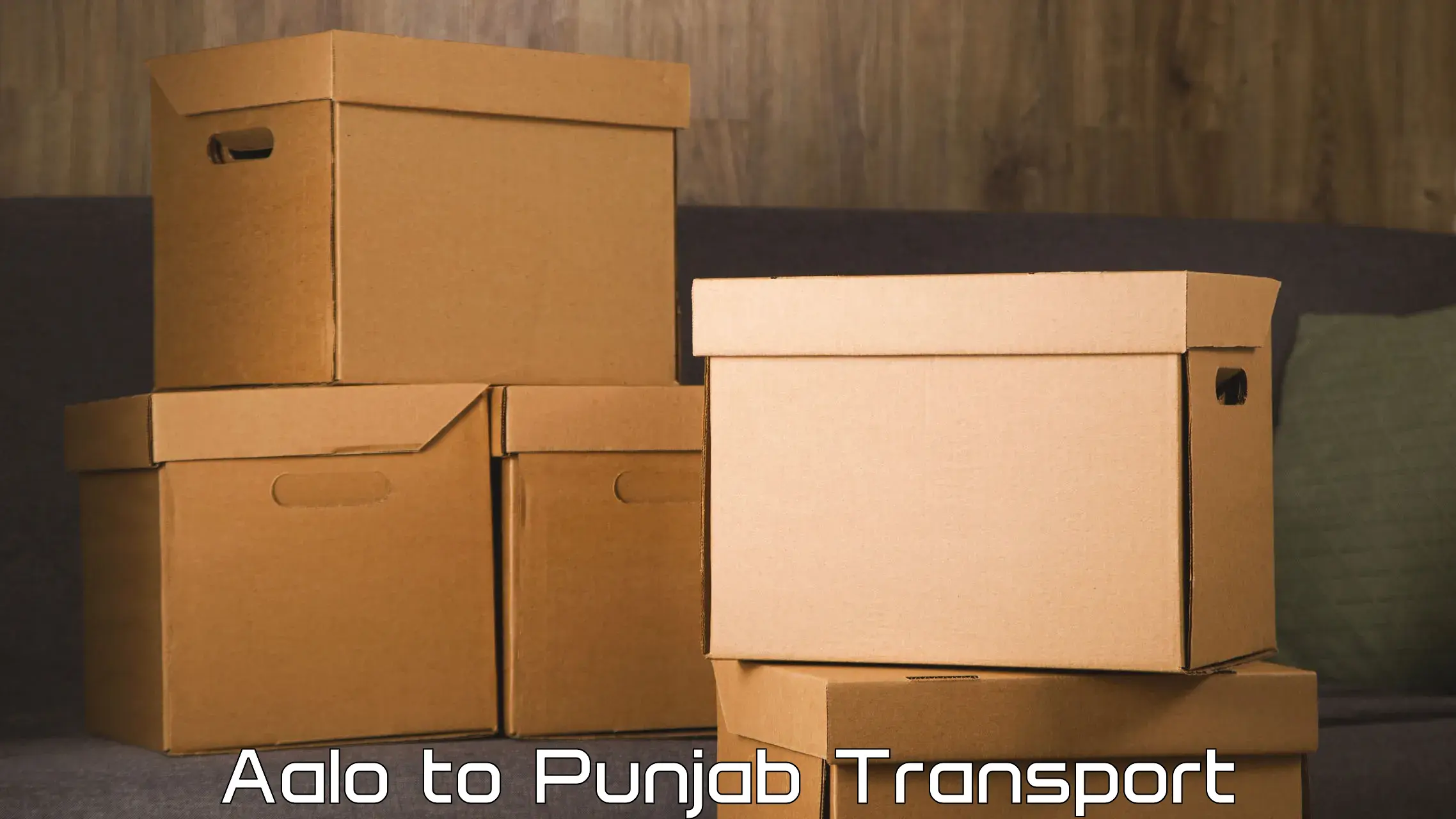Road transport online services Aalo to Pathankot