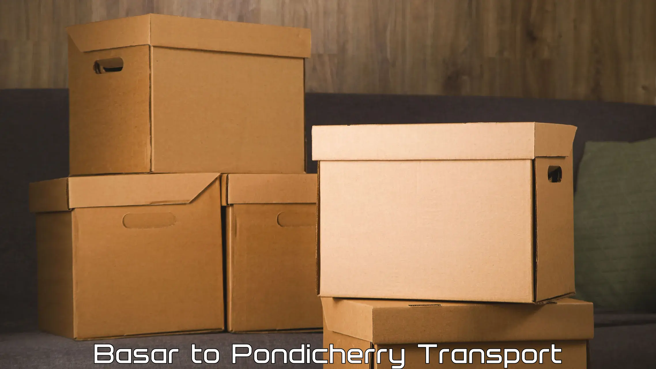 Goods delivery service Basar to Pondicherry