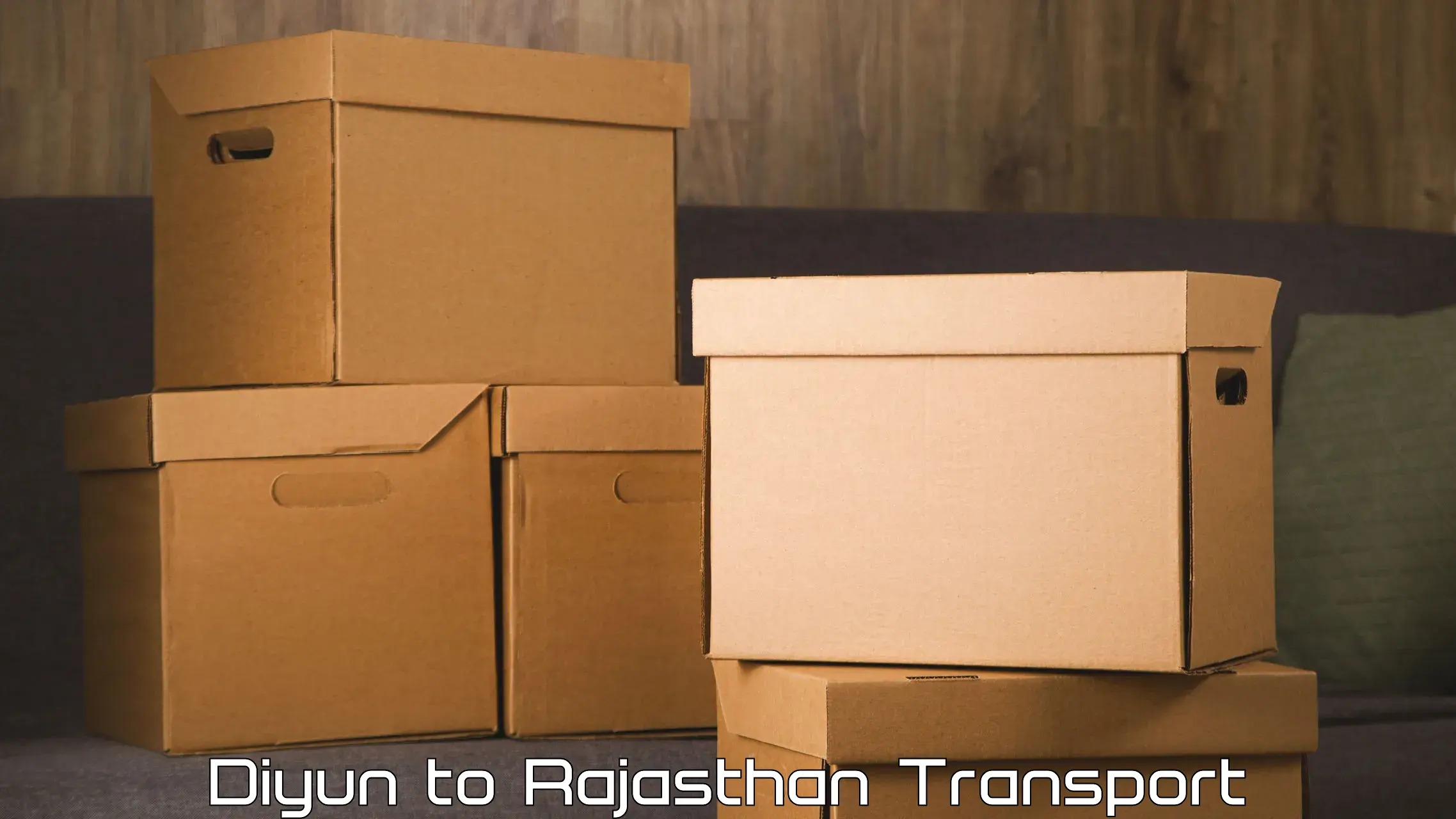 Luggage transport services Diyun to Raipur Pali