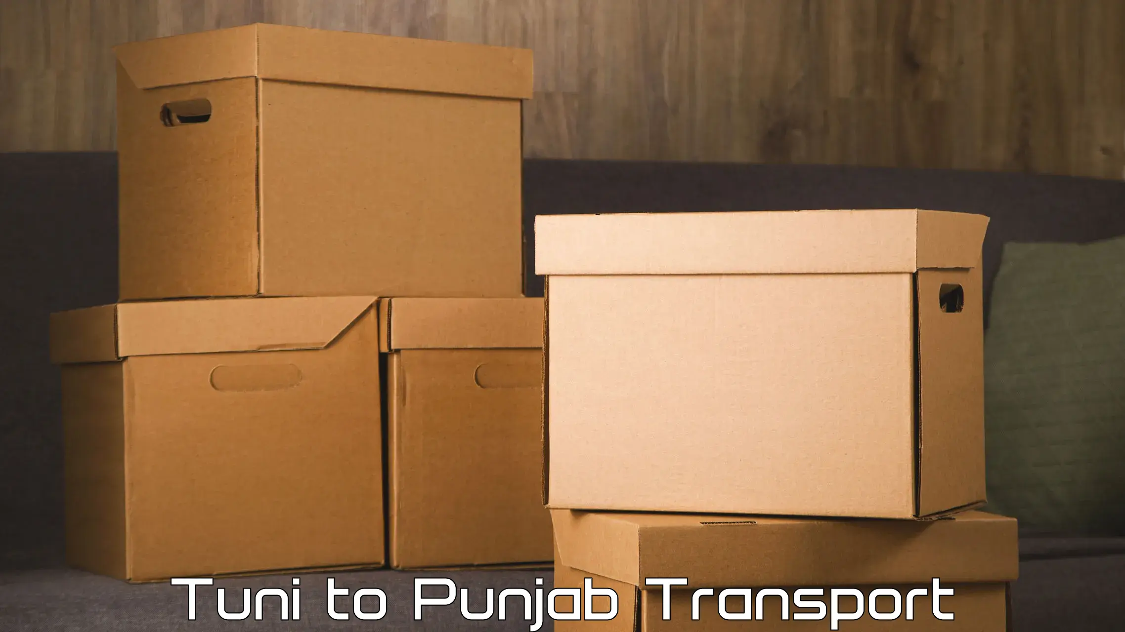 Transport shared services Tuni to Punjab