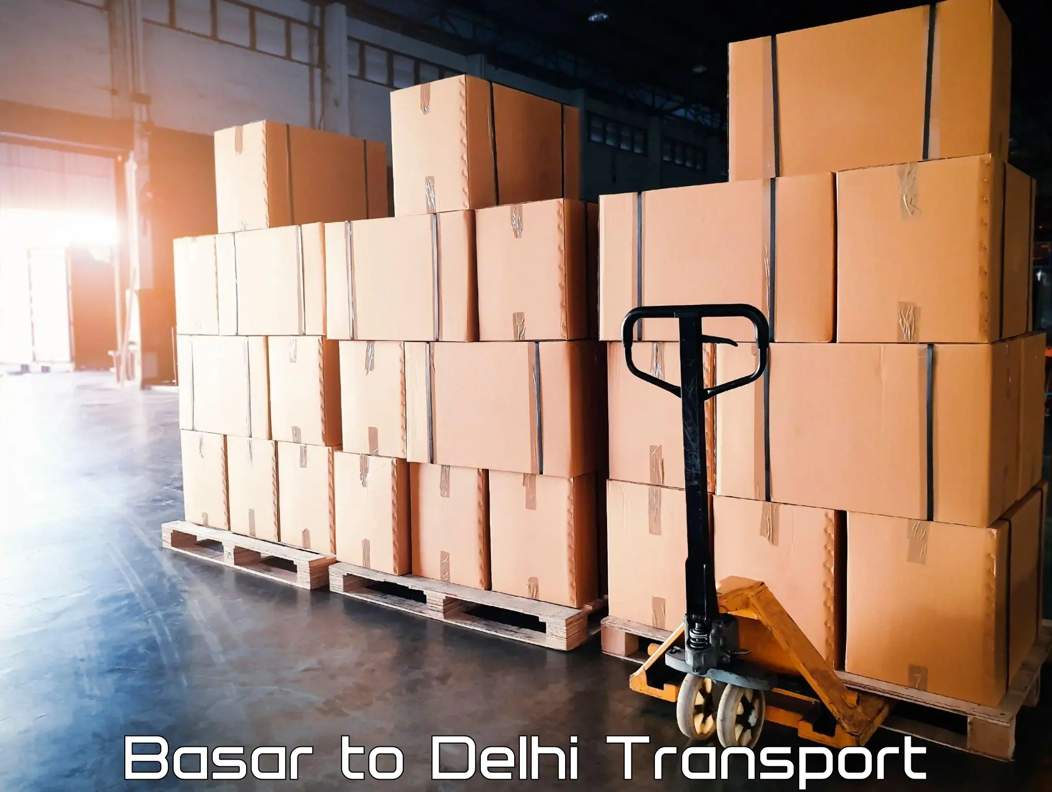 Domestic goods transportation services Basar to Naraina Industrial Estate