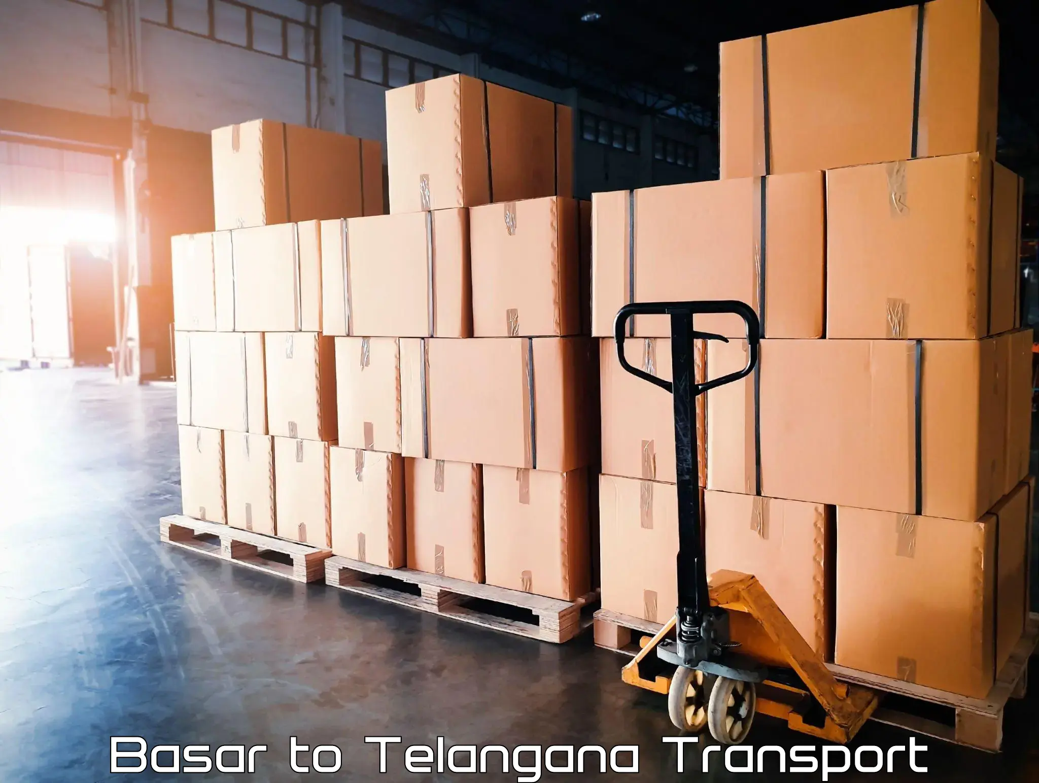 Goods delivery service Basar to Karimnagar