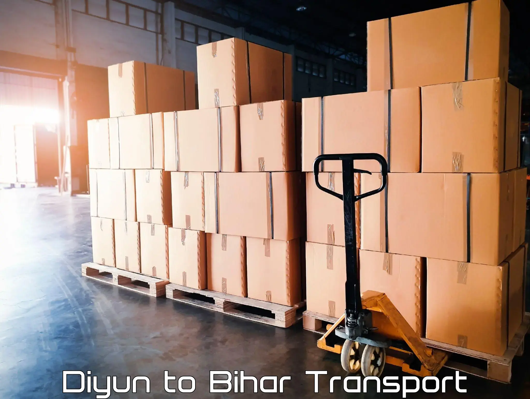Two wheeler parcel service Diyun to Bakhri