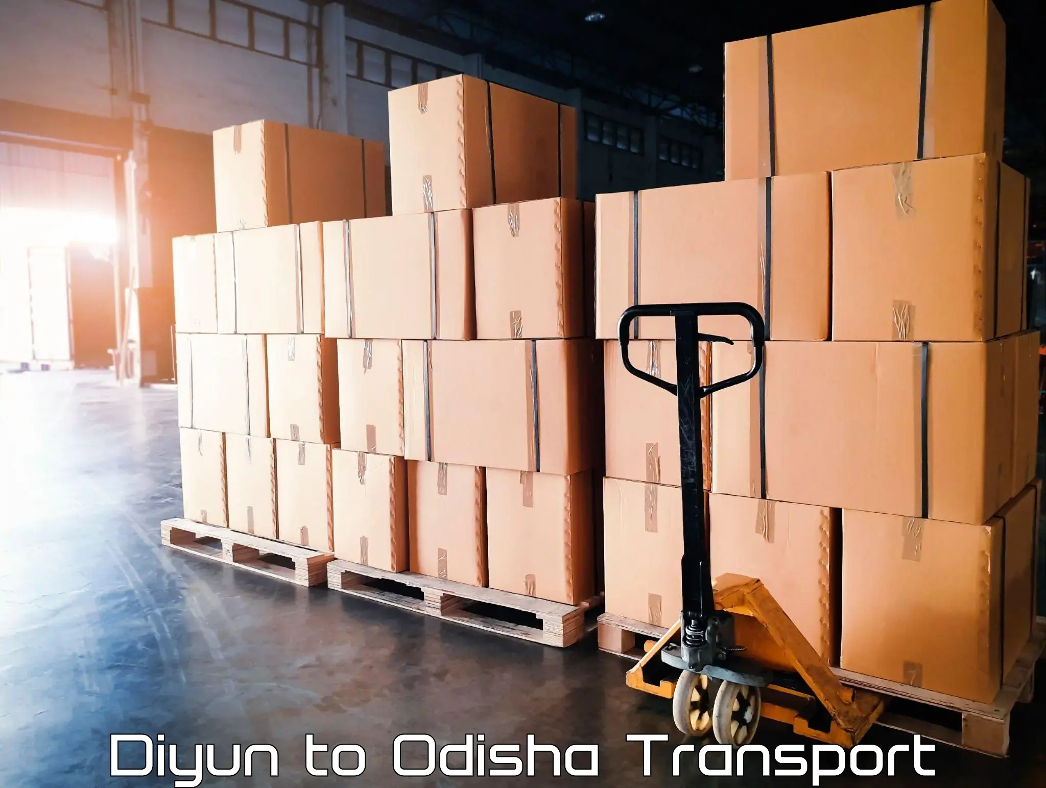Transport in sharing Diyun to Muniguda