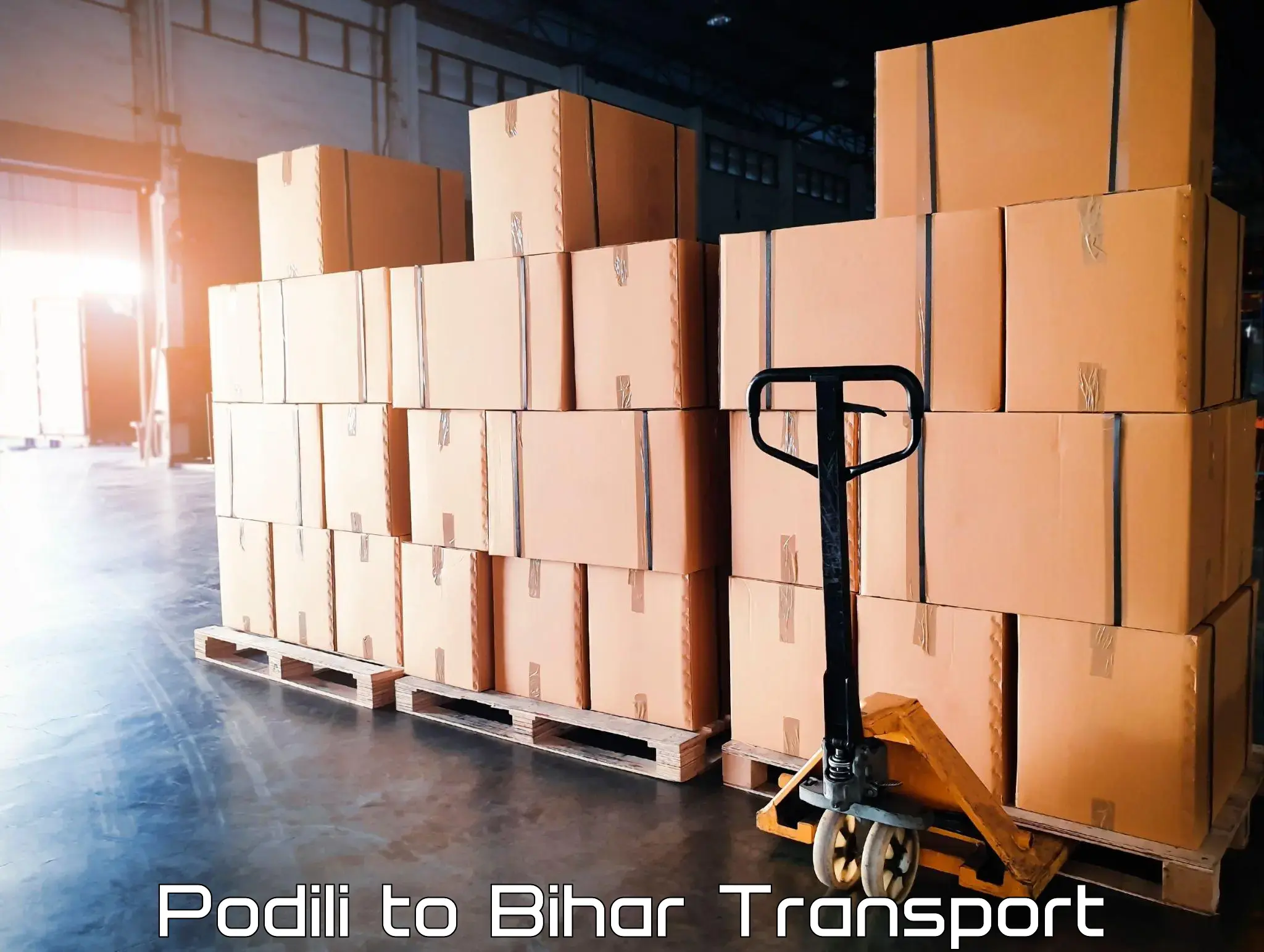 Vehicle parcel service Podili to Palasi Araria