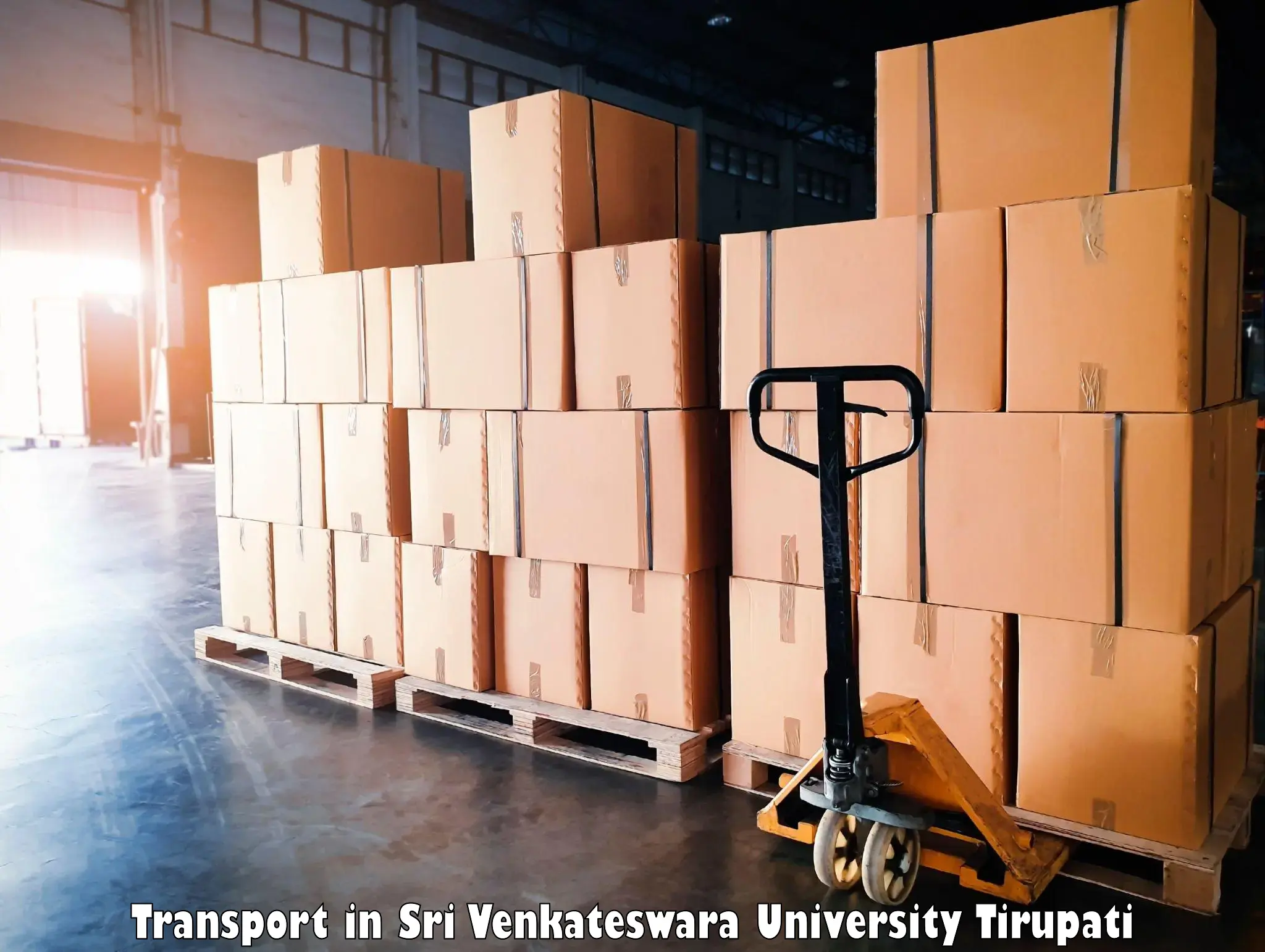 Cargo train transport services in Sri Venkateswara University Tirupati