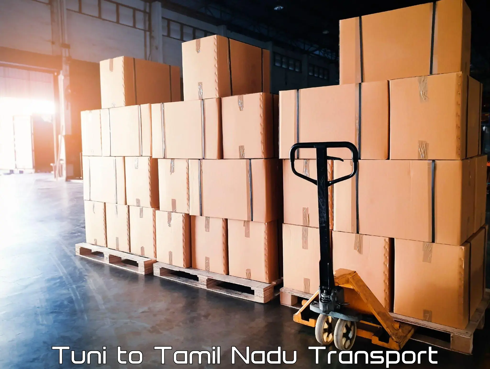Transport bike from one state to another Tuni to Bharathidasan University Tiruchirappalli