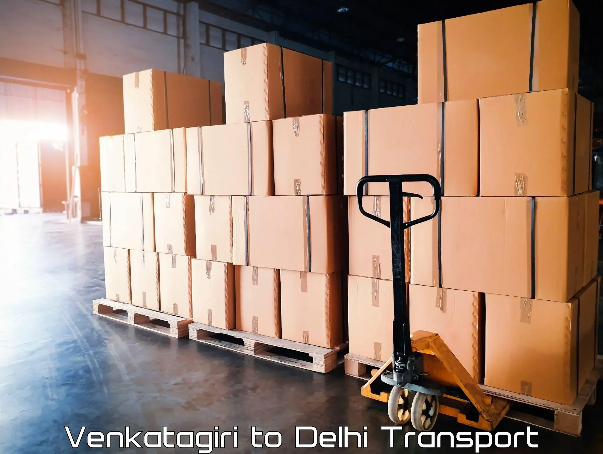 Domestic goods transportation services Venkatagiri to Kalkaji