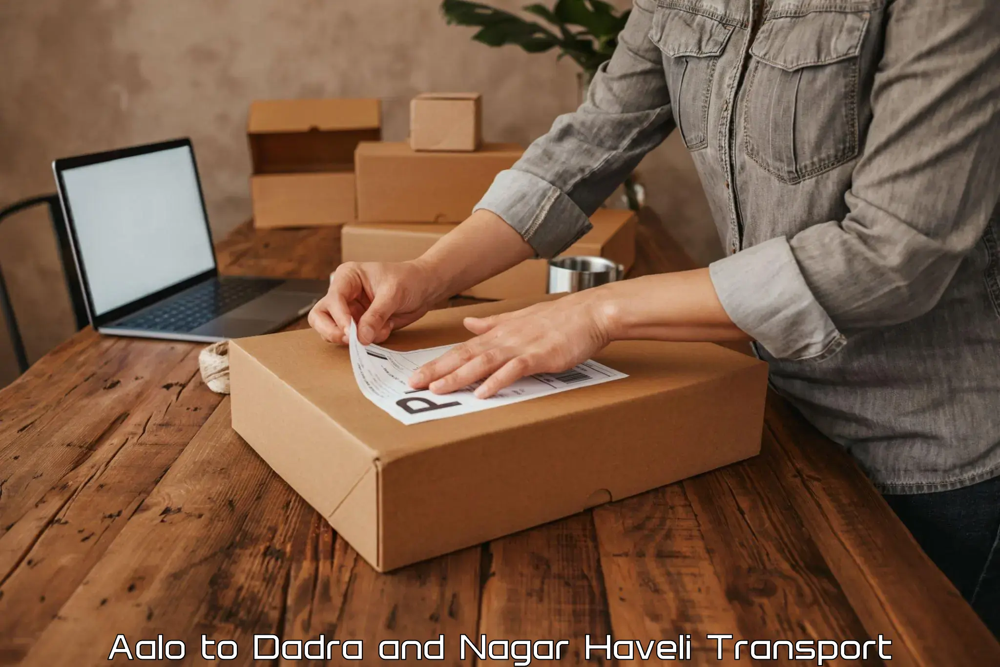 Parcel transport services Aalo to Dadra and Nagar Haveli