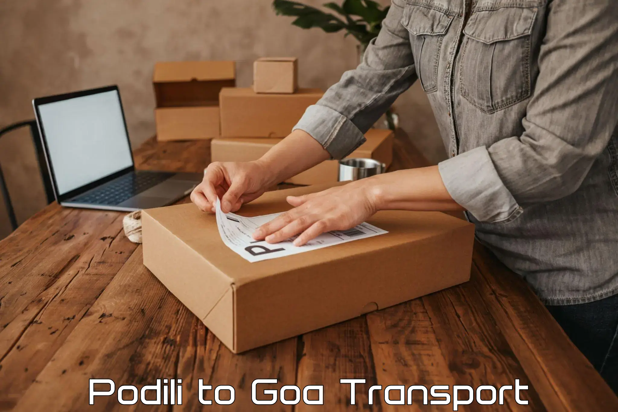 All India transport service in Podili to South Goa