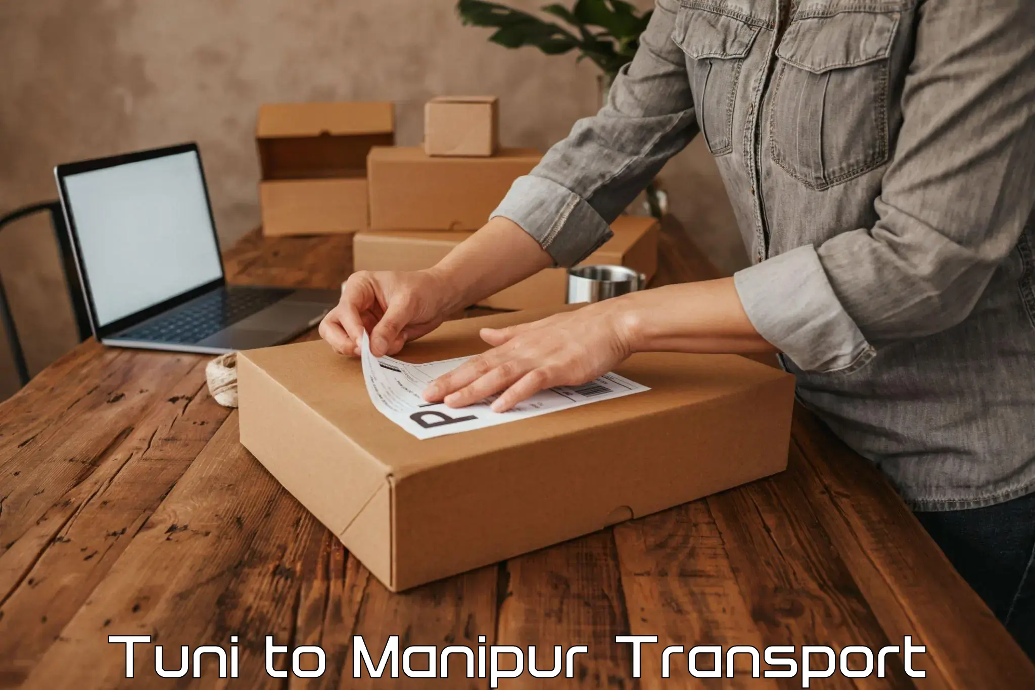 Online transport booking Tuni to Senapati