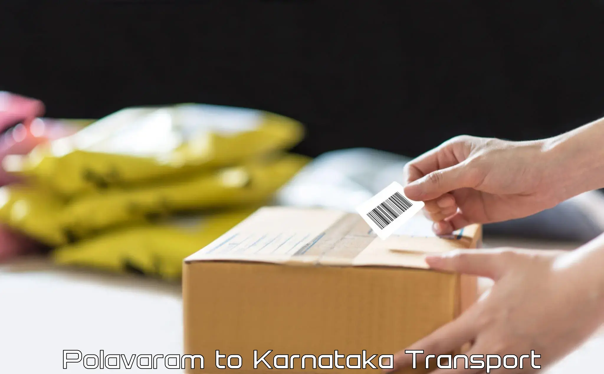 Logistics transportation services Polavaram to Karnataka