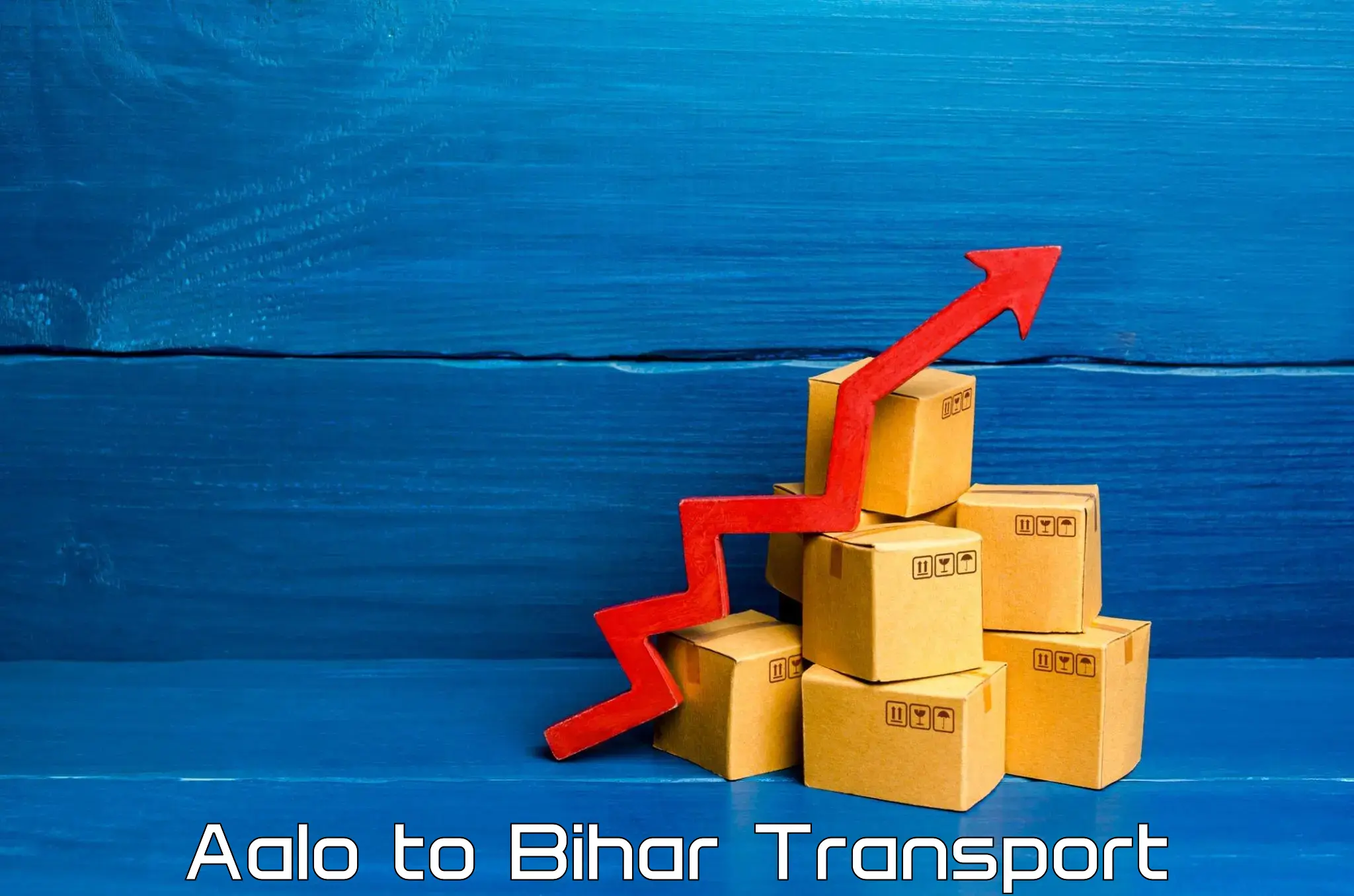 Two wheeler transport services Aalo to Bihar