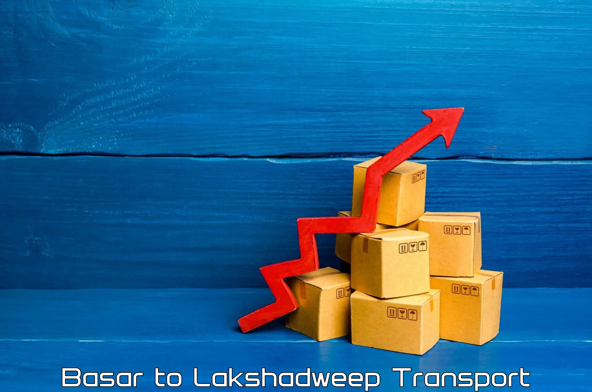 Goods delivery service in Basar to Lakshadweep
