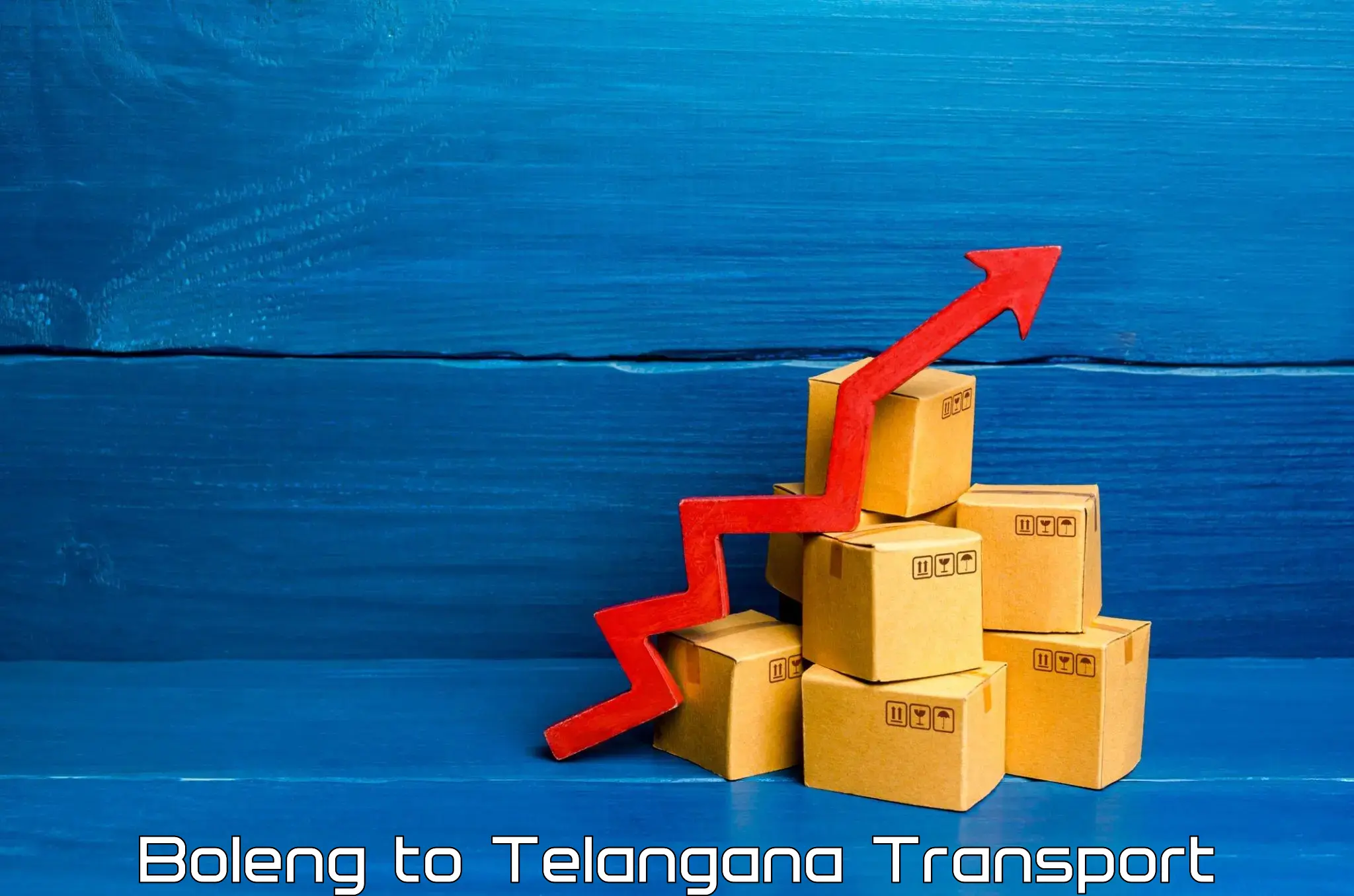 Nearby transport service Boleng to Telangana
