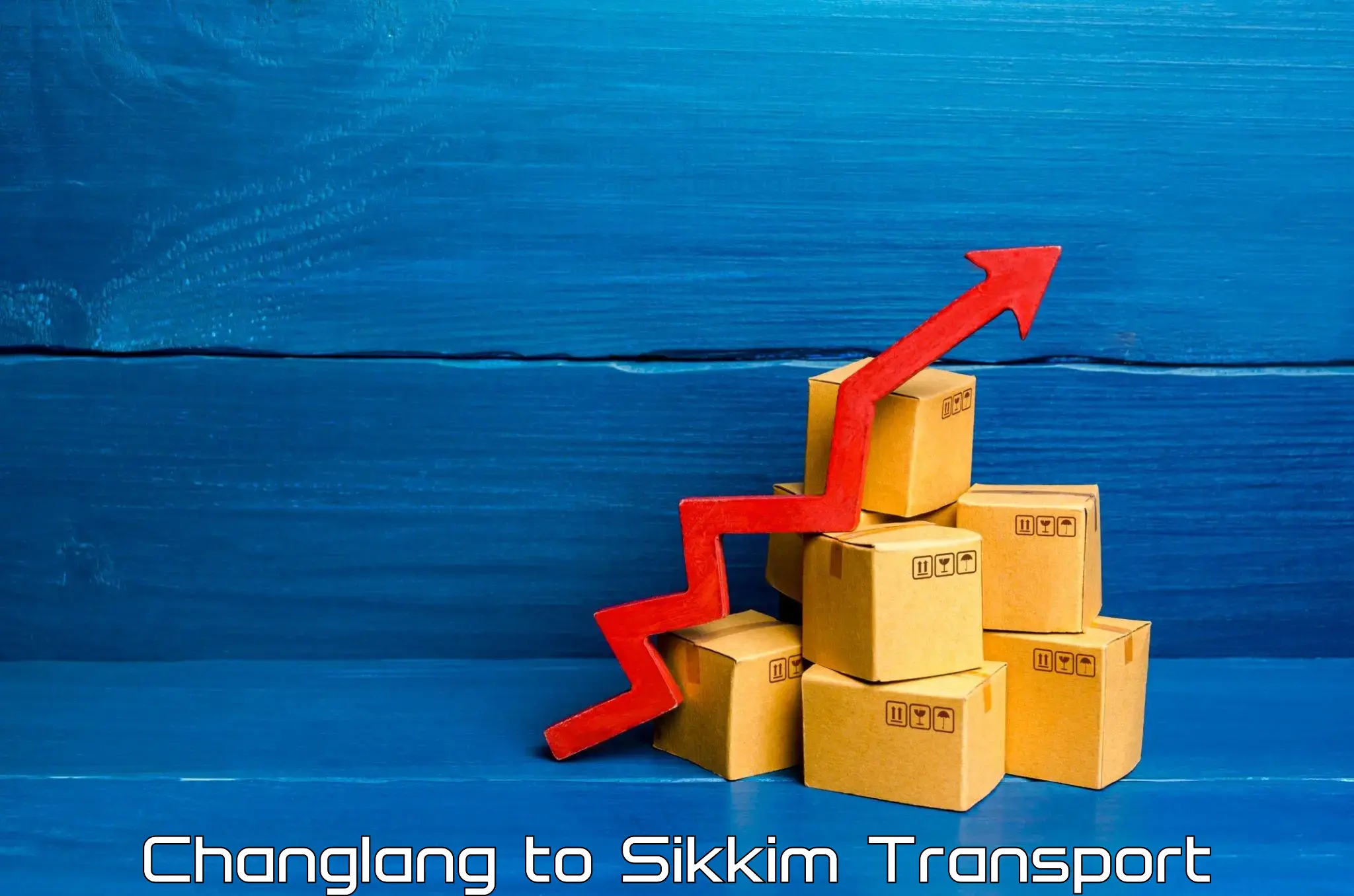 Cargo train transport services Changlang to South Sikkim