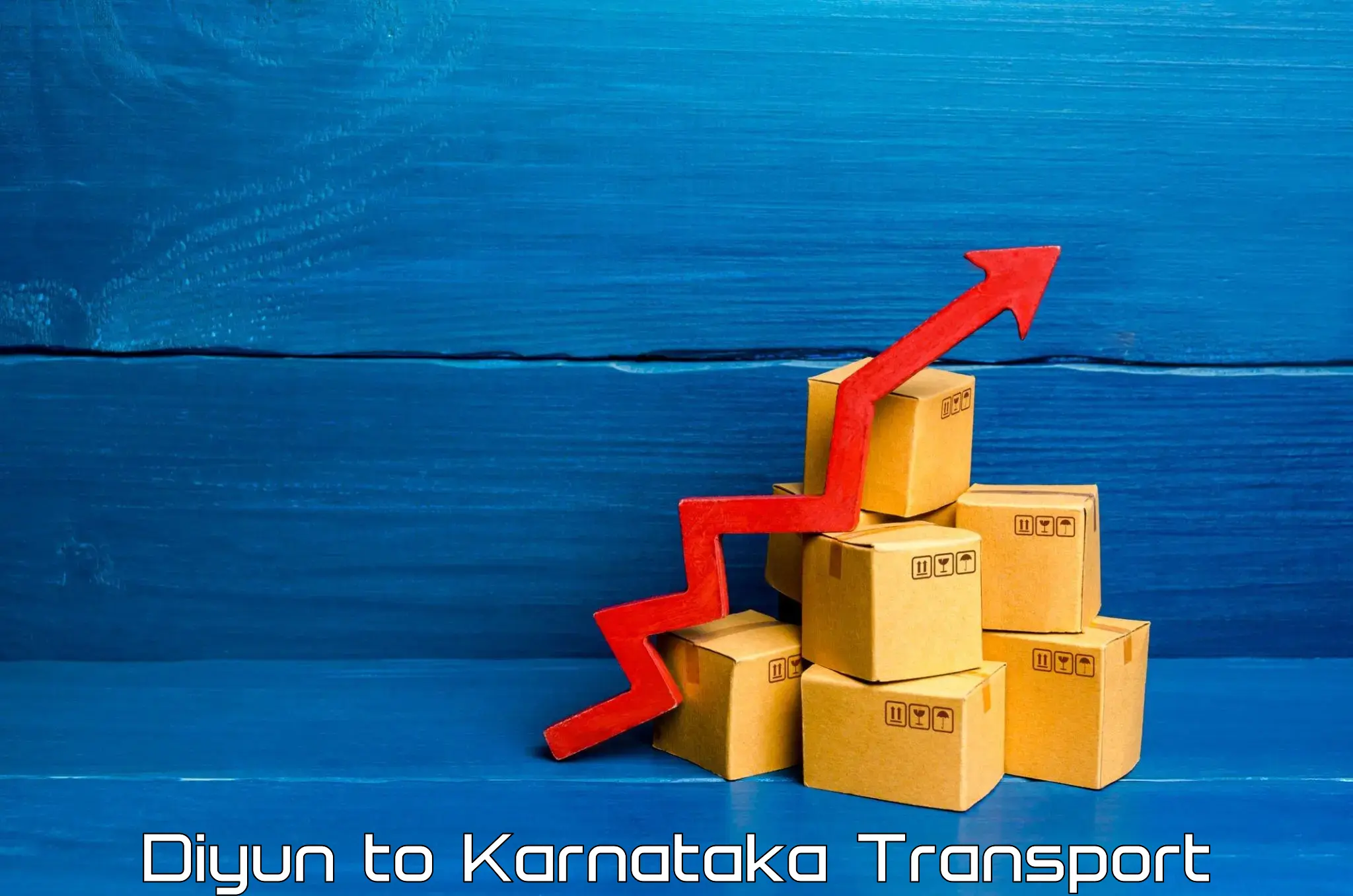 Lorry transport service Diyun to Mangalore