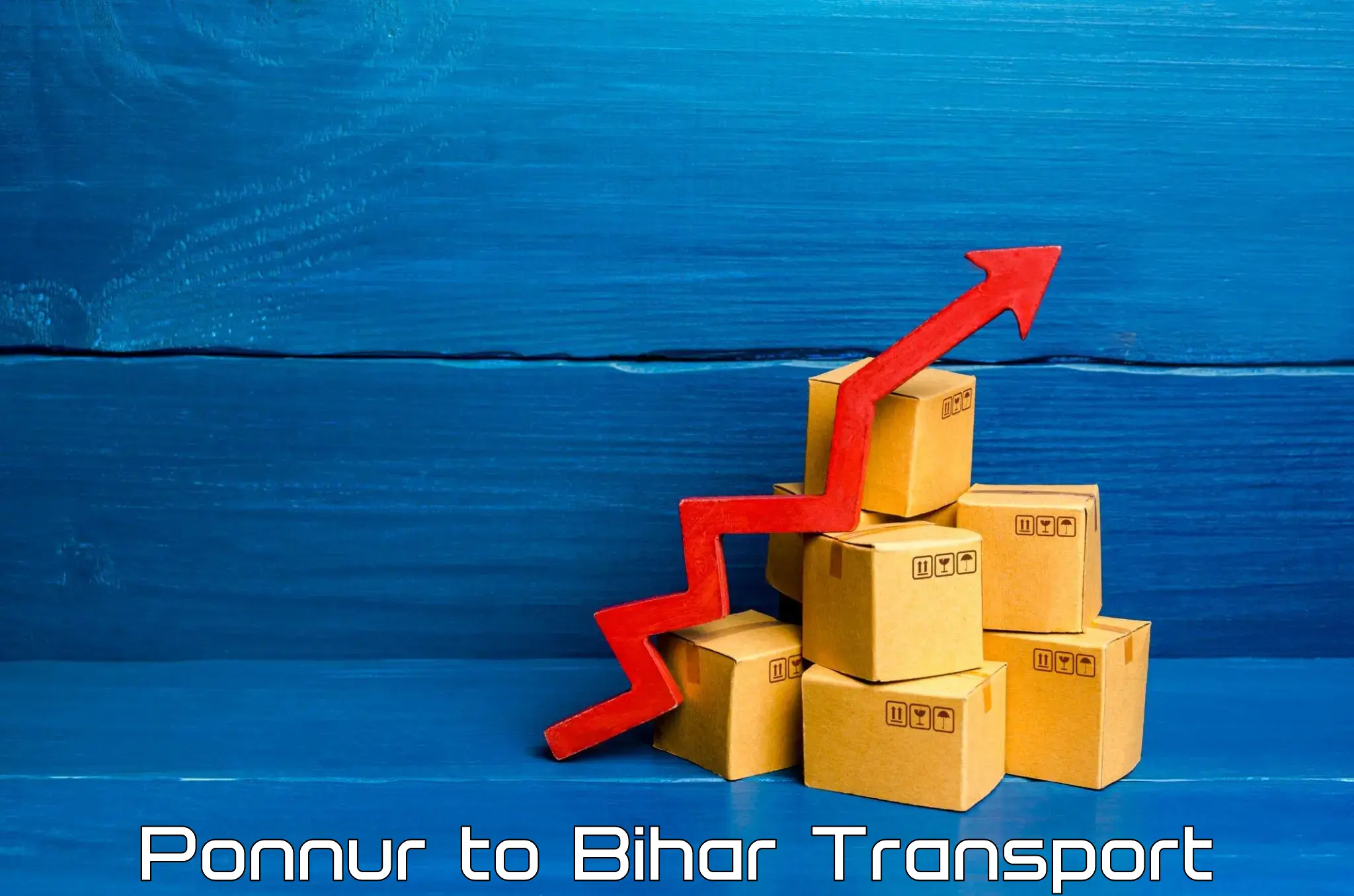 Cargo train transport services Ponnur to Bhagalpur