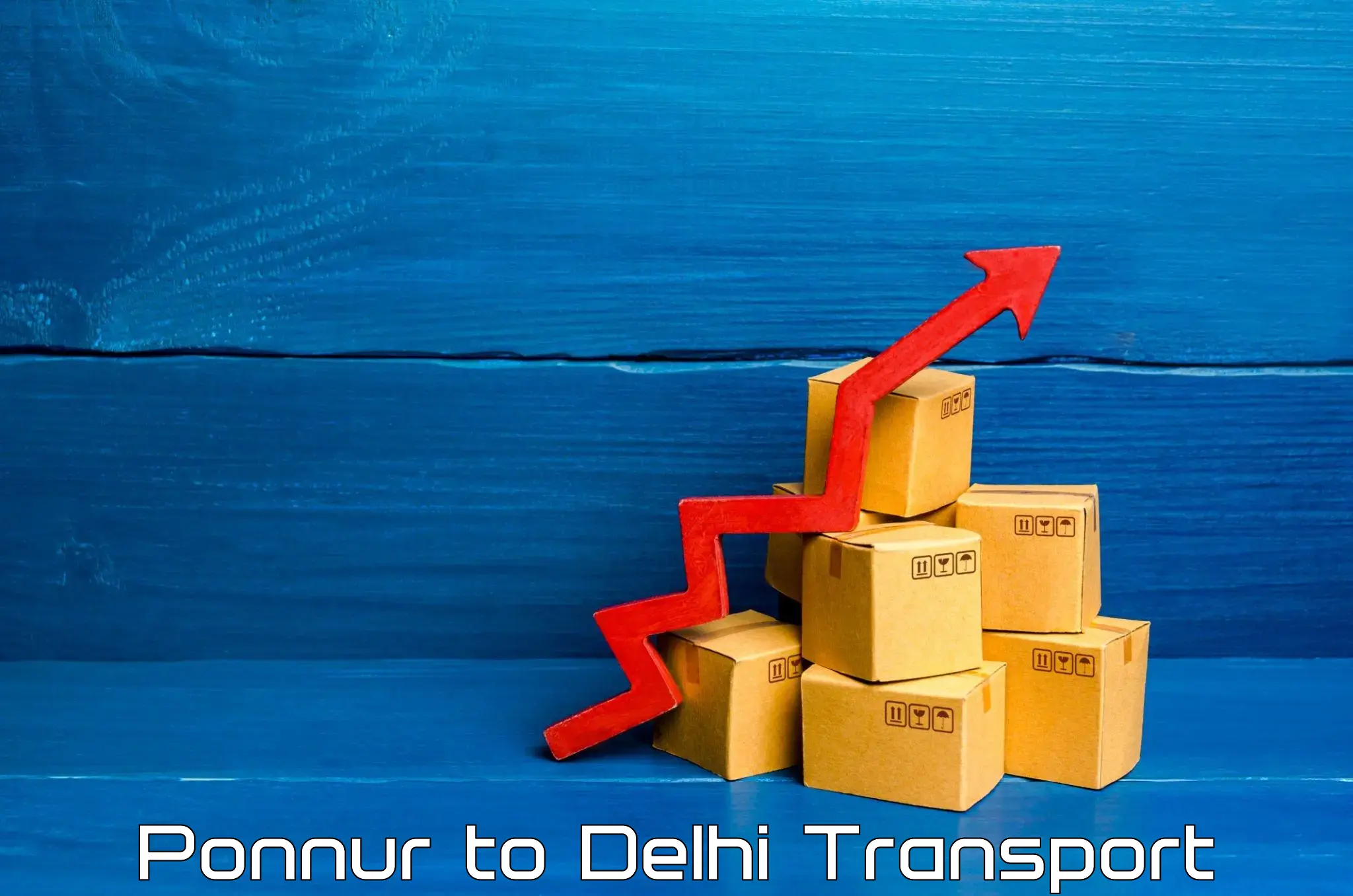 Truck transport companies in India Ponnur to Delhi Technological University DTU
