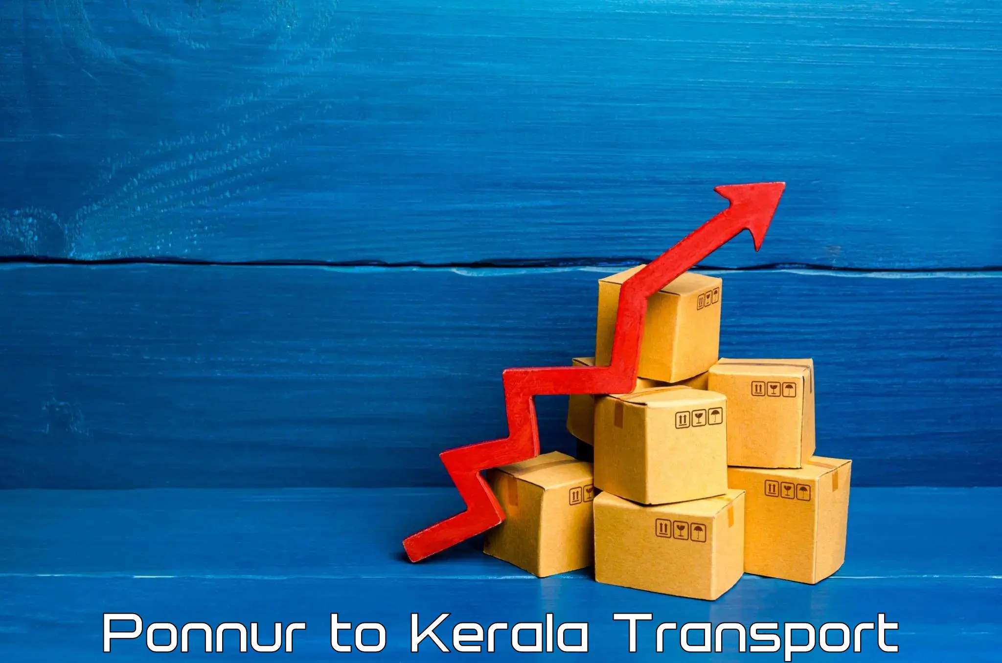 Container transport service Ponnur to Munnar