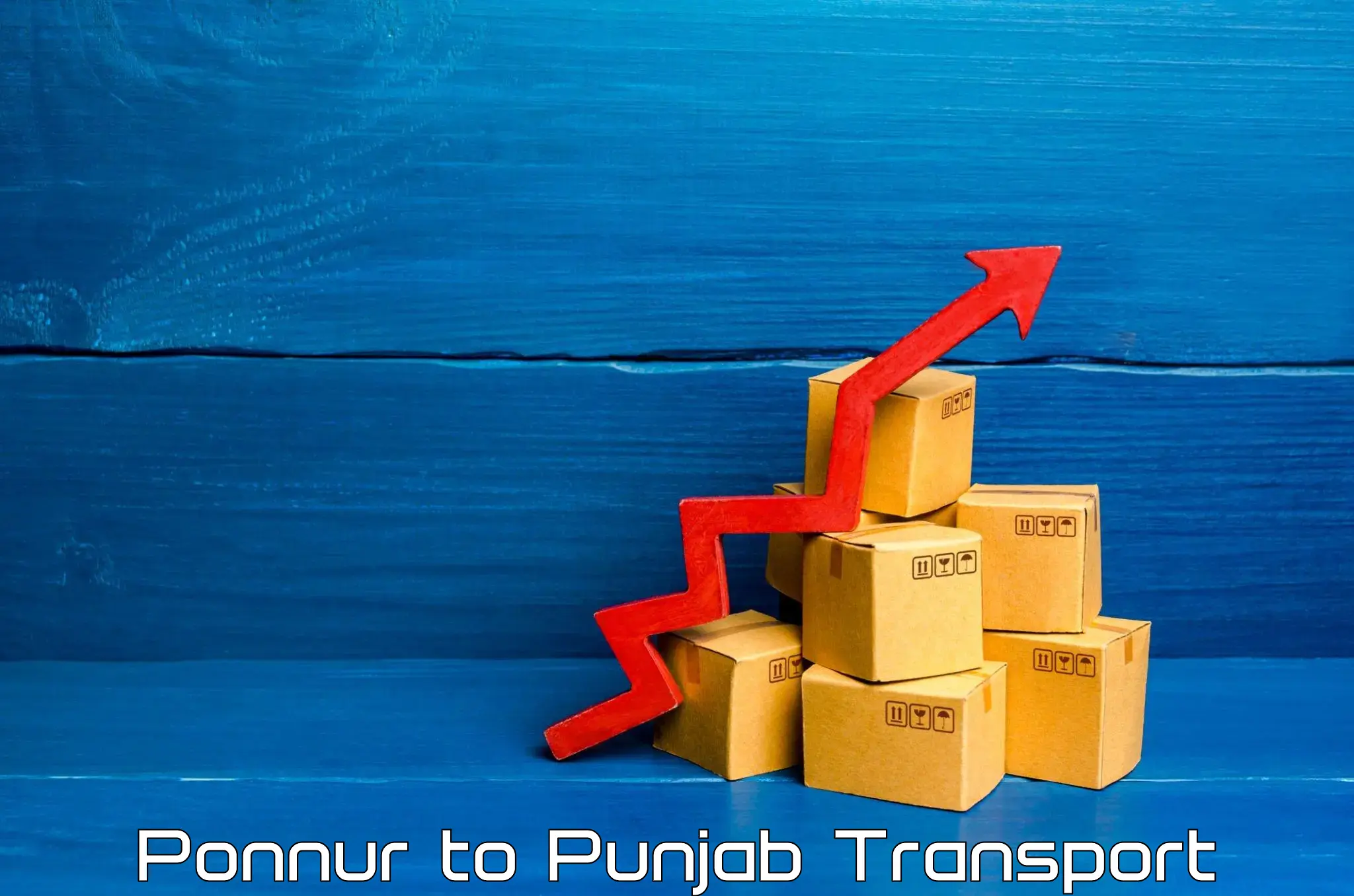Part load transport service in India Ponnur to Guru Nanak Dev University Amritsar