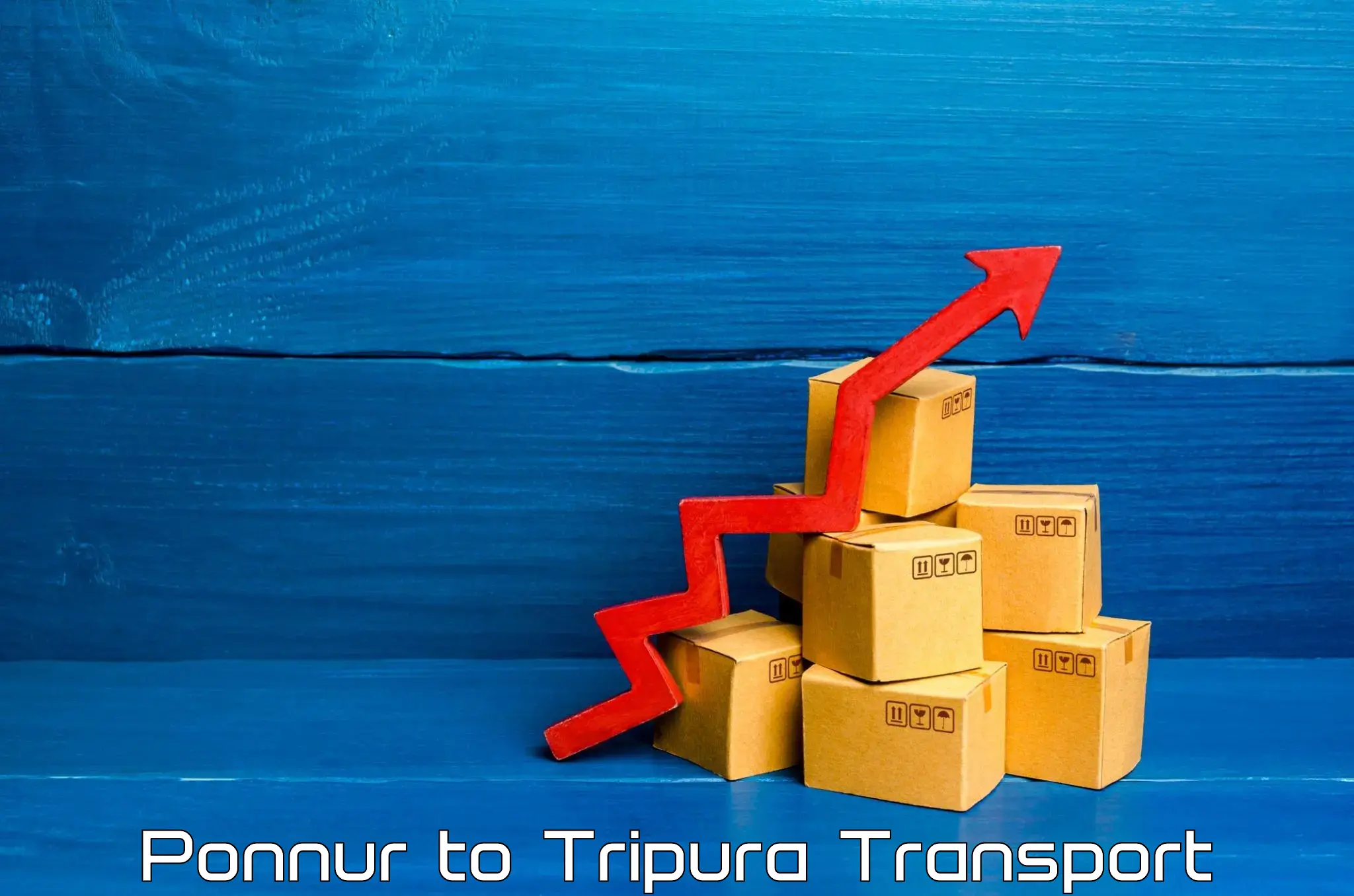 Container transportation services Ponnur to Teliamura