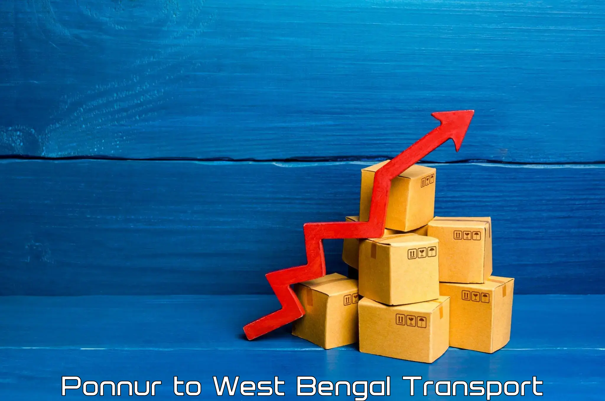 Intercity transport Ponnur to Kolkata