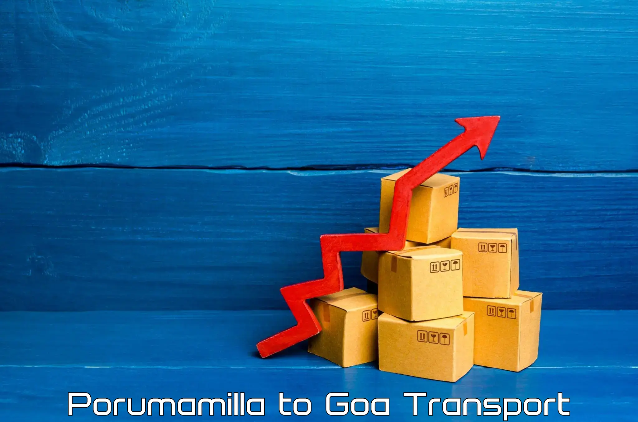 Cargo transportation services Porumamilla to Bicholim