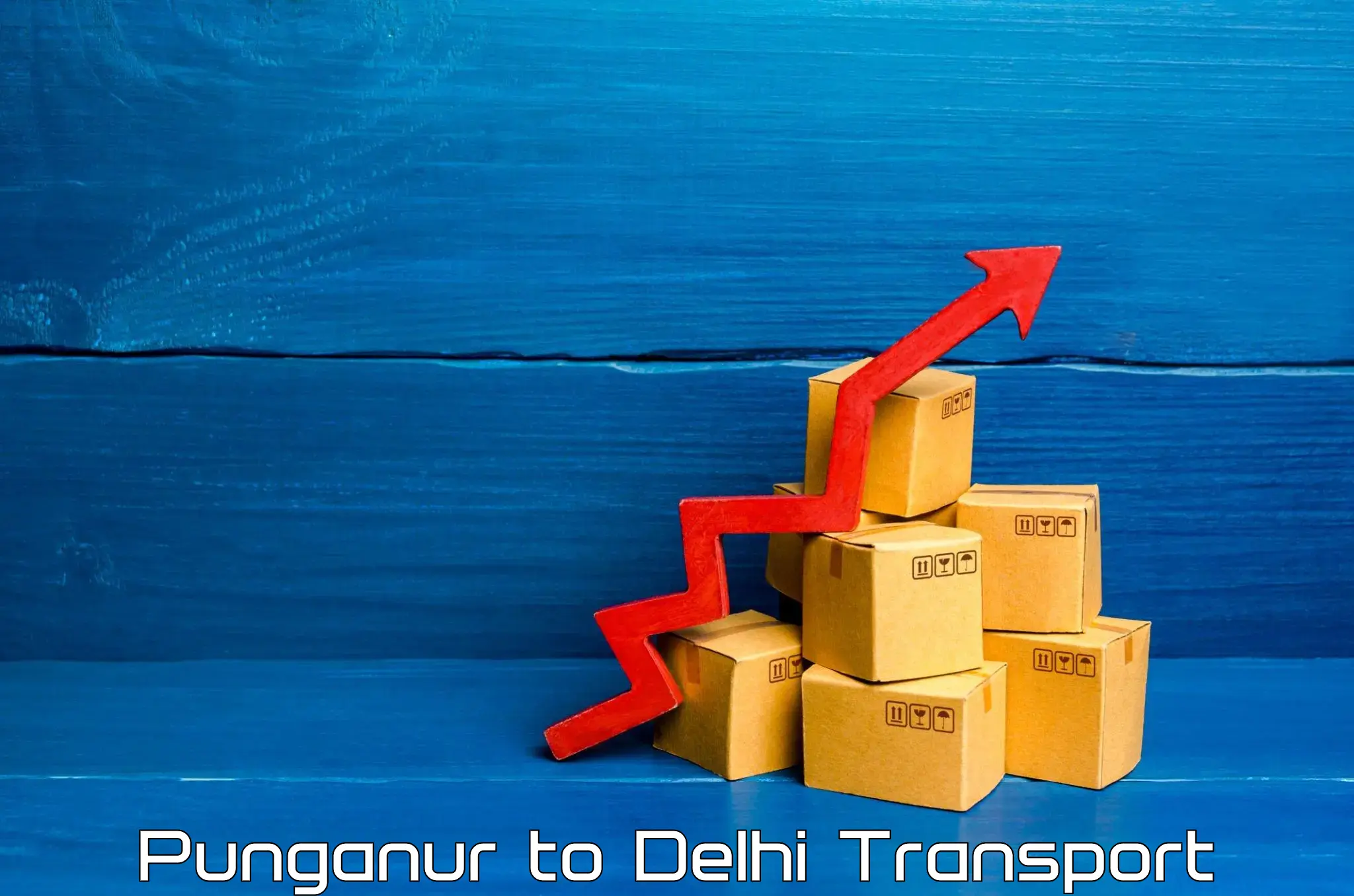 Online transport service Punganur to Delhi