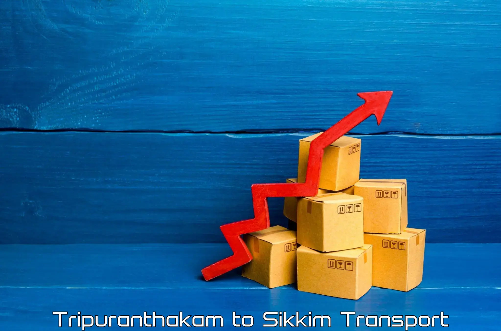 Two wheeler transport services in Tripuranthakam to Sikkim