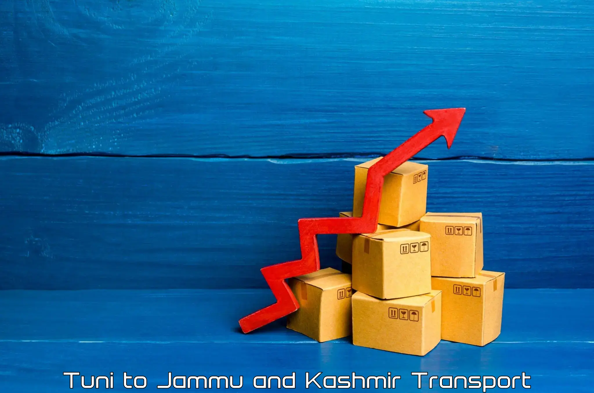 Express transport services Tuni to Udhampur