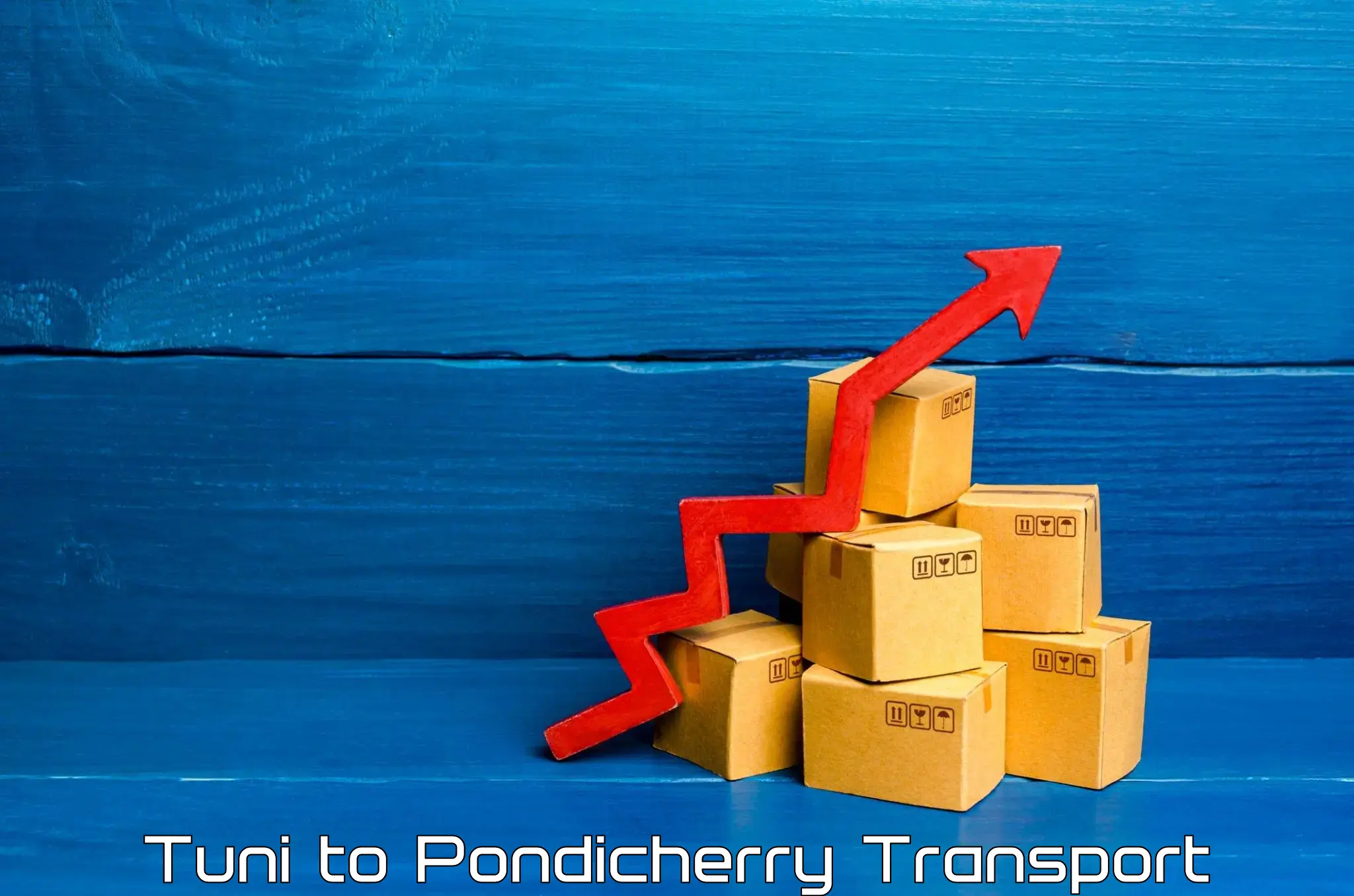 Goods delivery service Tuni to Pondicherry