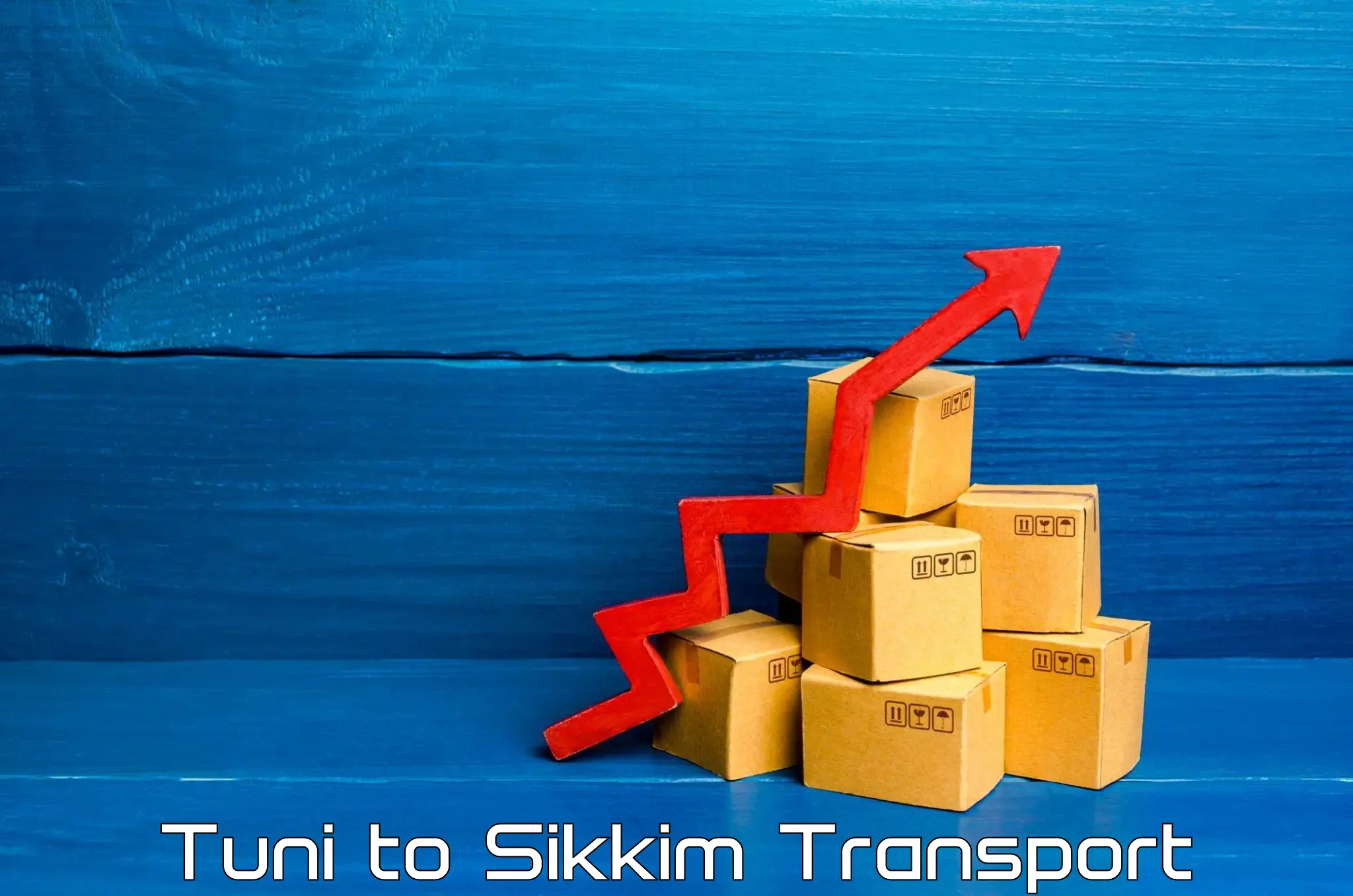Cycle transportation service Tuni to South Sikkim