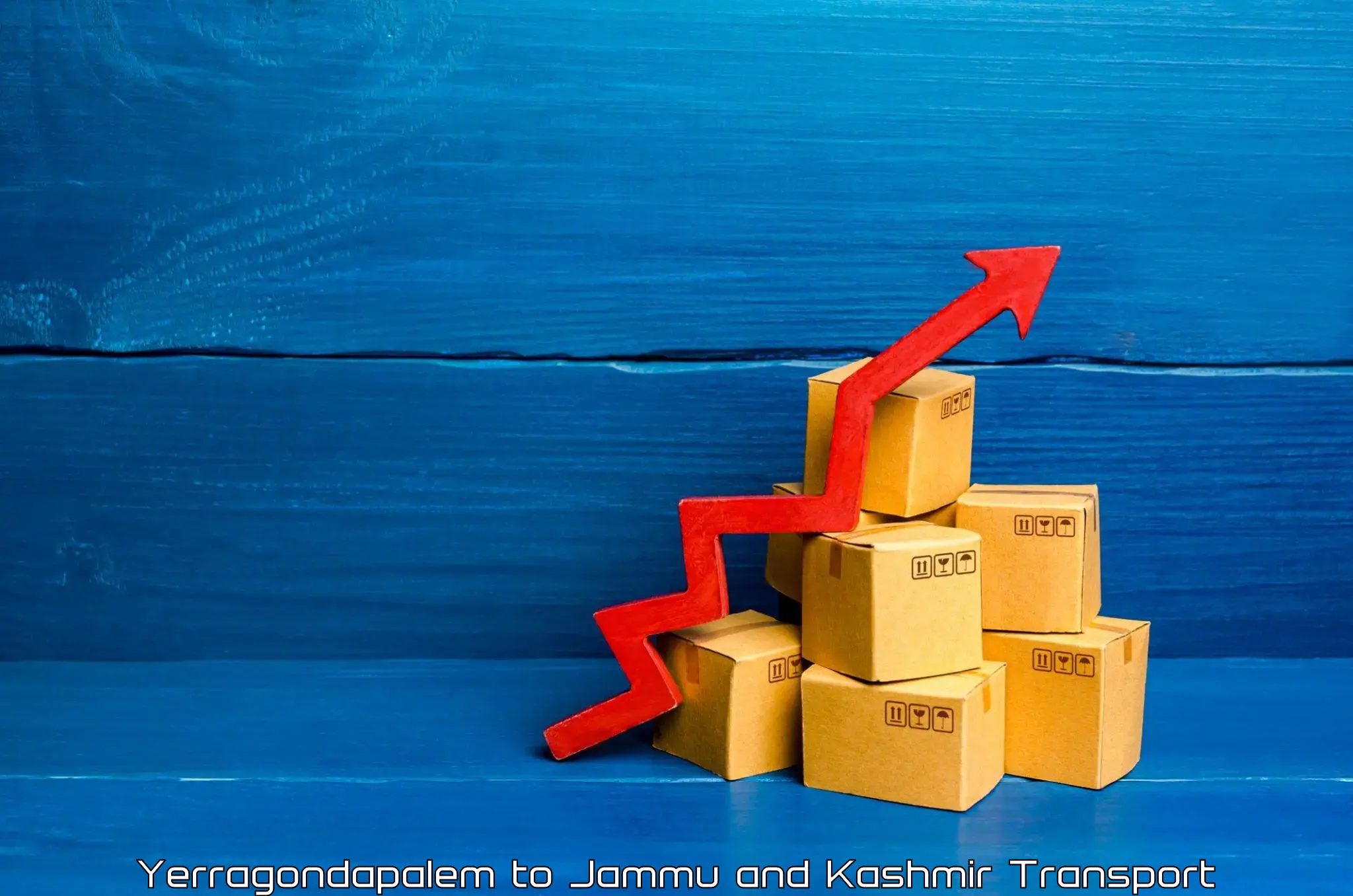 Truck transport companies in India Yerragondapalem to University of Kashmir Srinagar