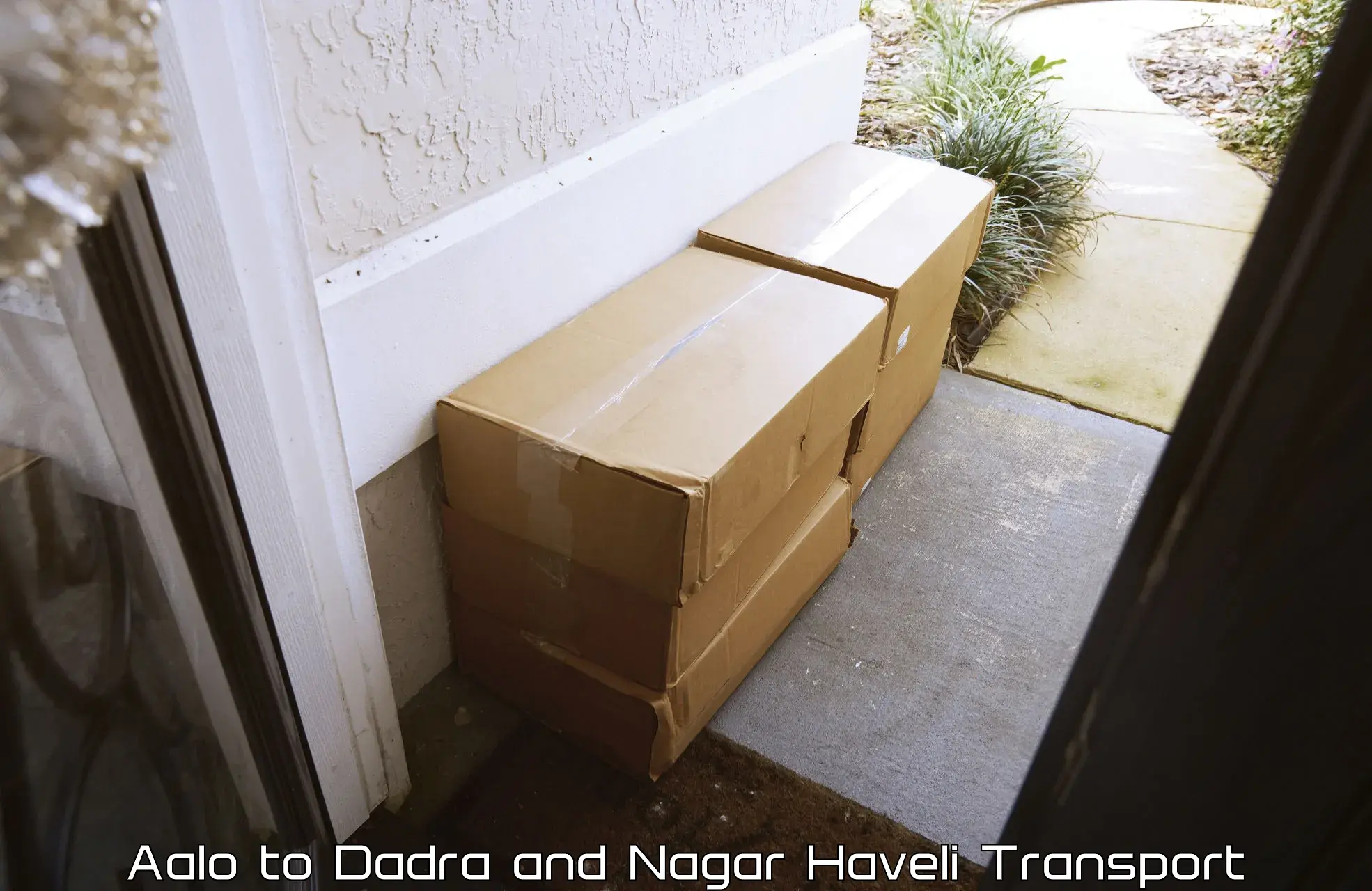 Cargo train transport services Aalo to Dadra and Nagar Haveli