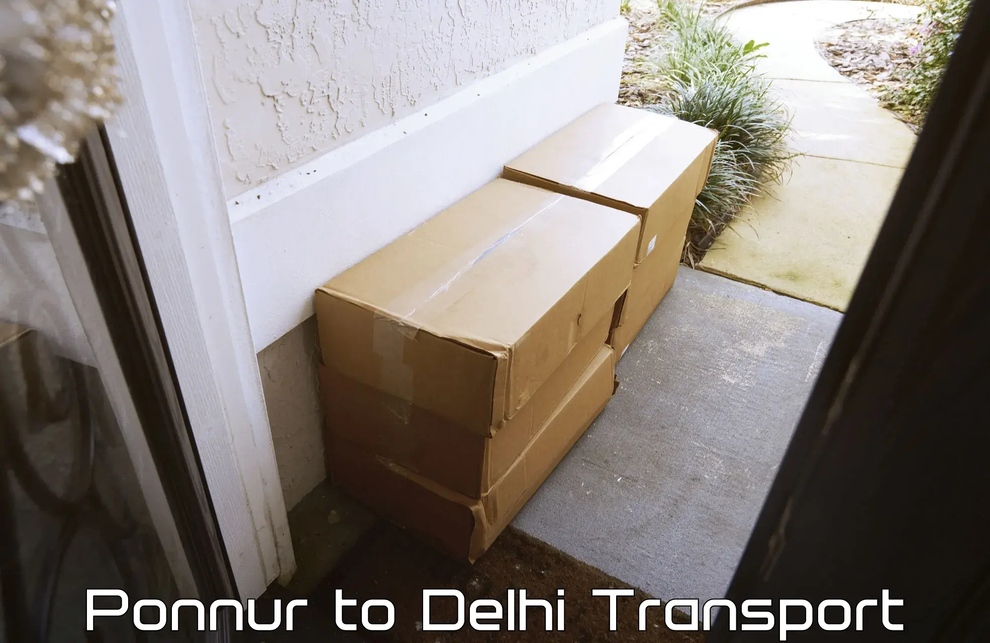 Container transportation services in Ponnur to Guru Gobind Singh Indraprastha University New Delhi