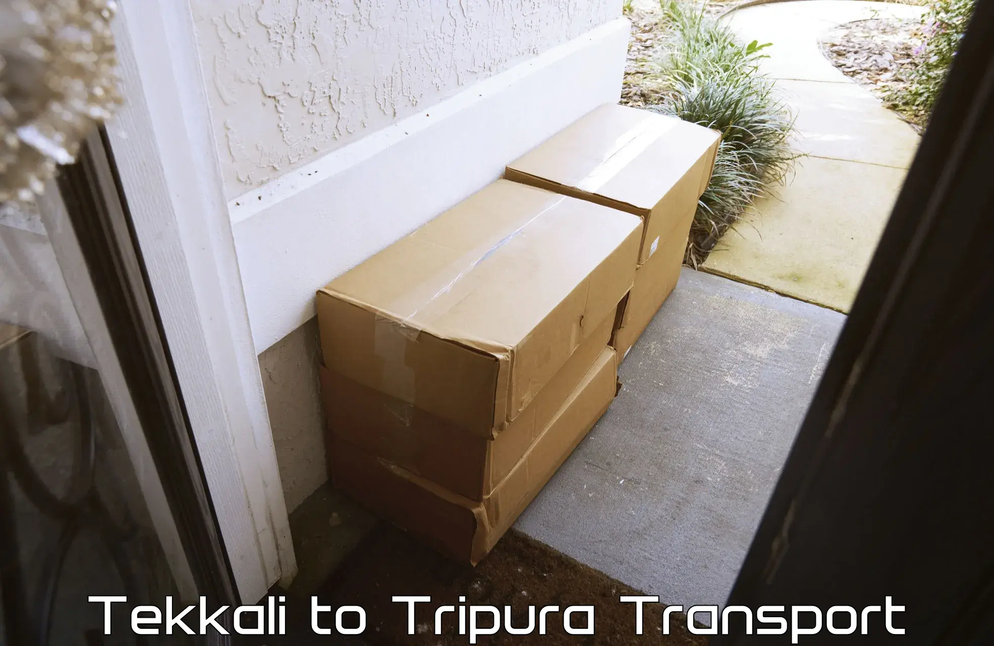 India truck logistics services Tekkali to Teliamura