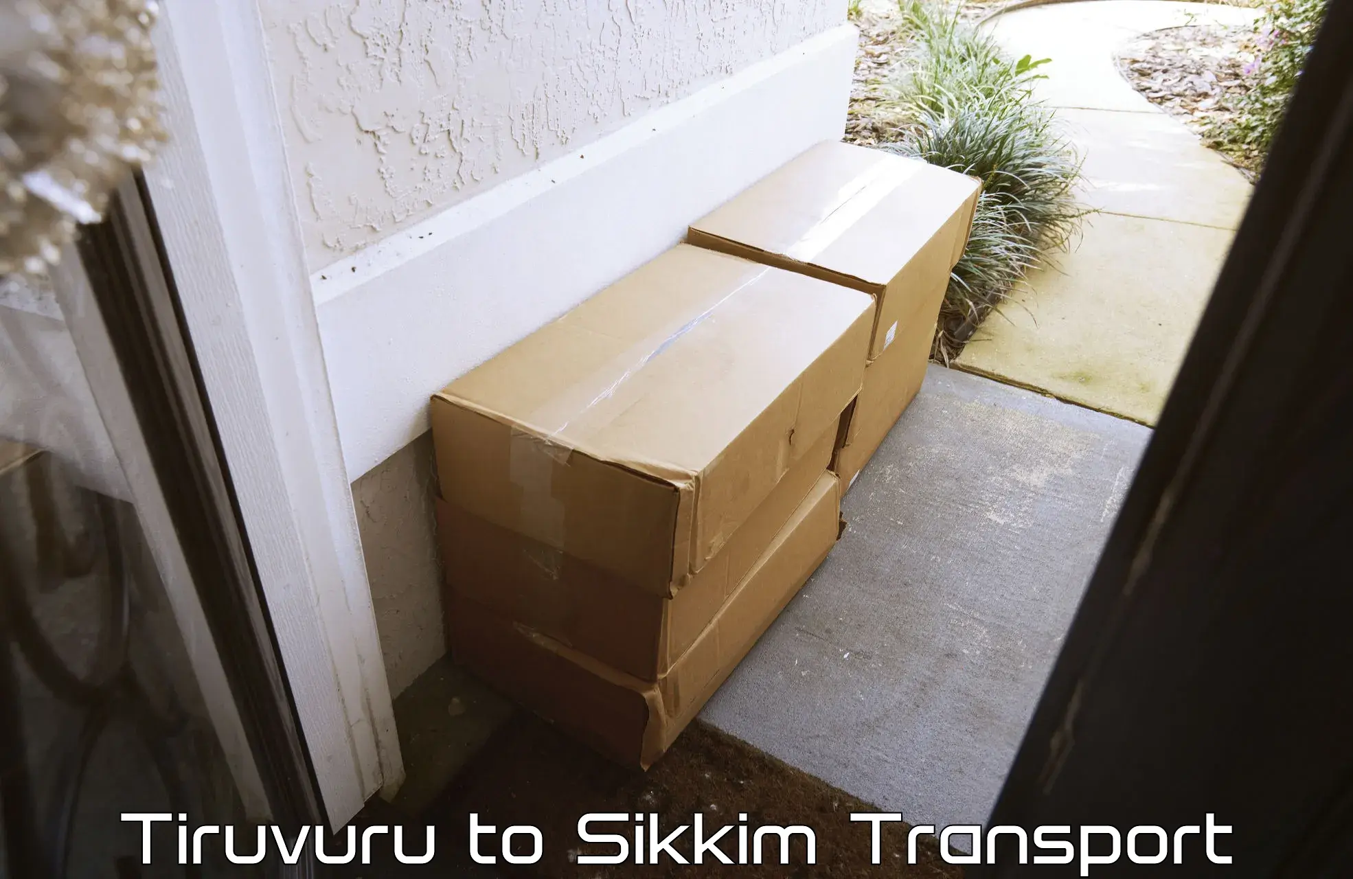 Cargo train transport services Tiruvuru to North Sikkim